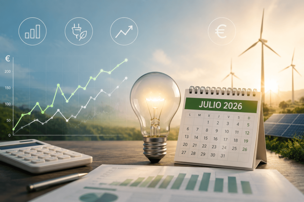 Precio de la luz en julio de 2026